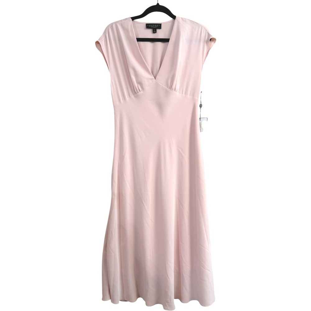 Laundry By Shelli Segal Pale Pink Midi Dress